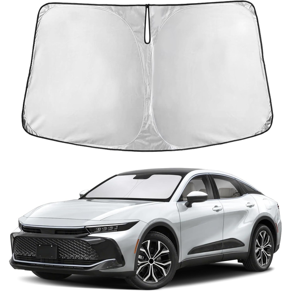 image:imageEcoNour Windshield Sunshade Compatible for Toyota Crown 20232024 2025 2026 Sun Visor for Front Windshield amp Window Sun Shade Cover UV Heat Blocker amp Protector Car Accessories