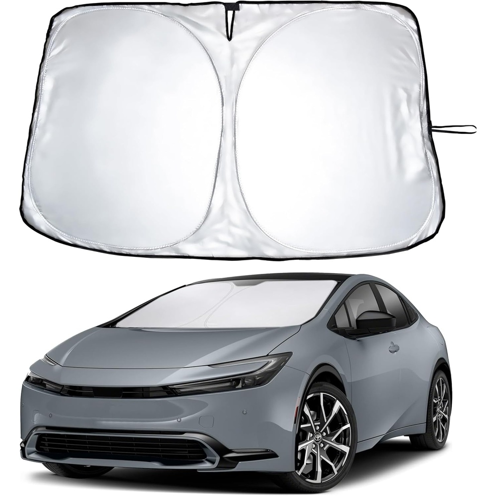 image:imageEcoNour Windshield Sunshade Compatible for Toyota Prius Hatchback 20232026  Sun Visor for Front Windshield amp Window Sun Shade Cover UV Heat Blocker amp Protector Car Accessories