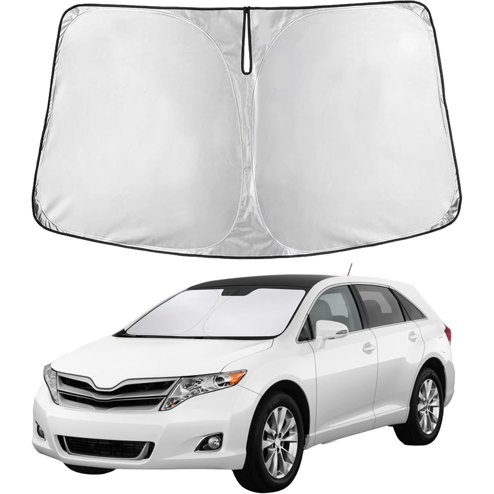 image:imageEcoNour Windshield Sunshade Compatible for Toyota Venza 20092013 2014 2015 Sun Visor for Front Windshield amp Window Sun Shade Cover UV Heat Blocker amp Protector Car Accessories