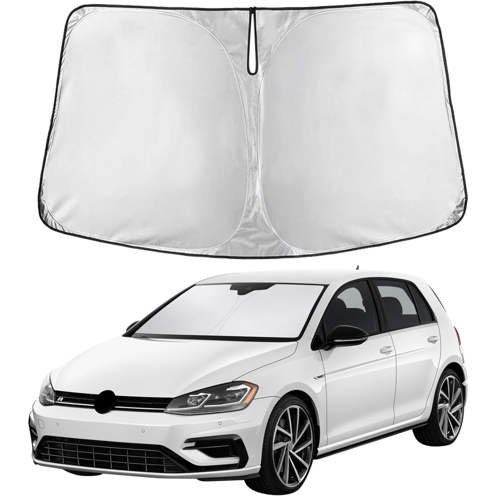 image:imageEcoNour Windshield Sunshade Compatible for Volkswagen VW Golf MK7 20132018  Sun Visor for Front Windshield amp Window Sun Shade Cover UV Heat Blocker amp Protector Car Accessories
