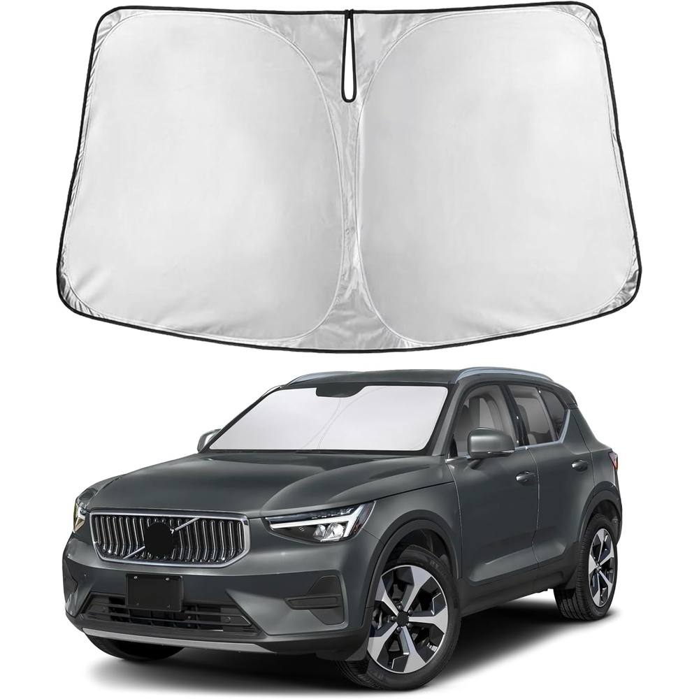 image:imageEcoNour Windshield Sunshade Compatible for Volvo XC40 20192024 2025 2026 Sun Visor for Front Windshield amp Window Sun Shade Cover UV Heat Blocker amp Protector Car Accessories