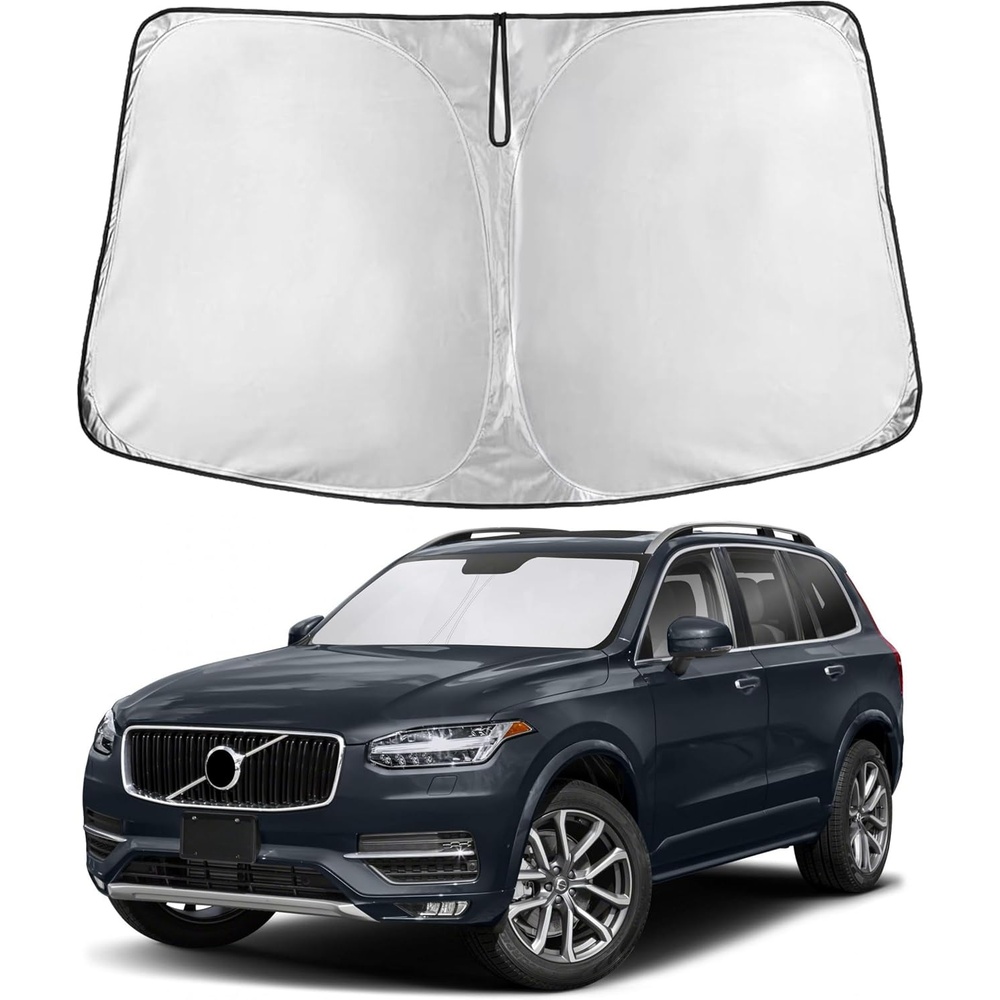 image:imageEcoNour Windshield Sunshade Compatible for Volvo XC90 20162024 2025 2026  Sun Visor for Front Windshield amp Window Sun Shade Cover UV Heat Blocker amp Protector Car Accessories