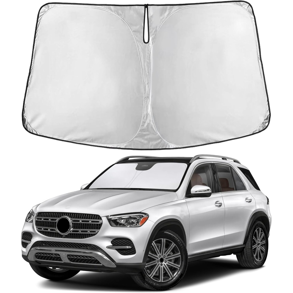 image:imageEcoNour Windshield Sunshade for Mercedes Benz GLE 350 450 20122025 2026 Sun Visor for Front Windshield amp Window Sun Shade Cover UV Heat Blocker amp Protector Car Accessories