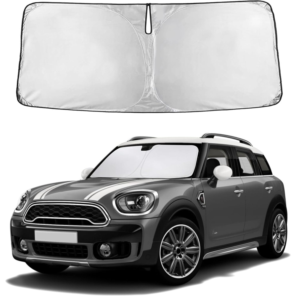 image:imageEcoNour Windshield Sunshade for Mini Country Man Cooper F60 20172025 2026 Sun Visor for Front Windshield amp Window Sun Shade Cover UV Heat Blocker amp Protector Car Accessories