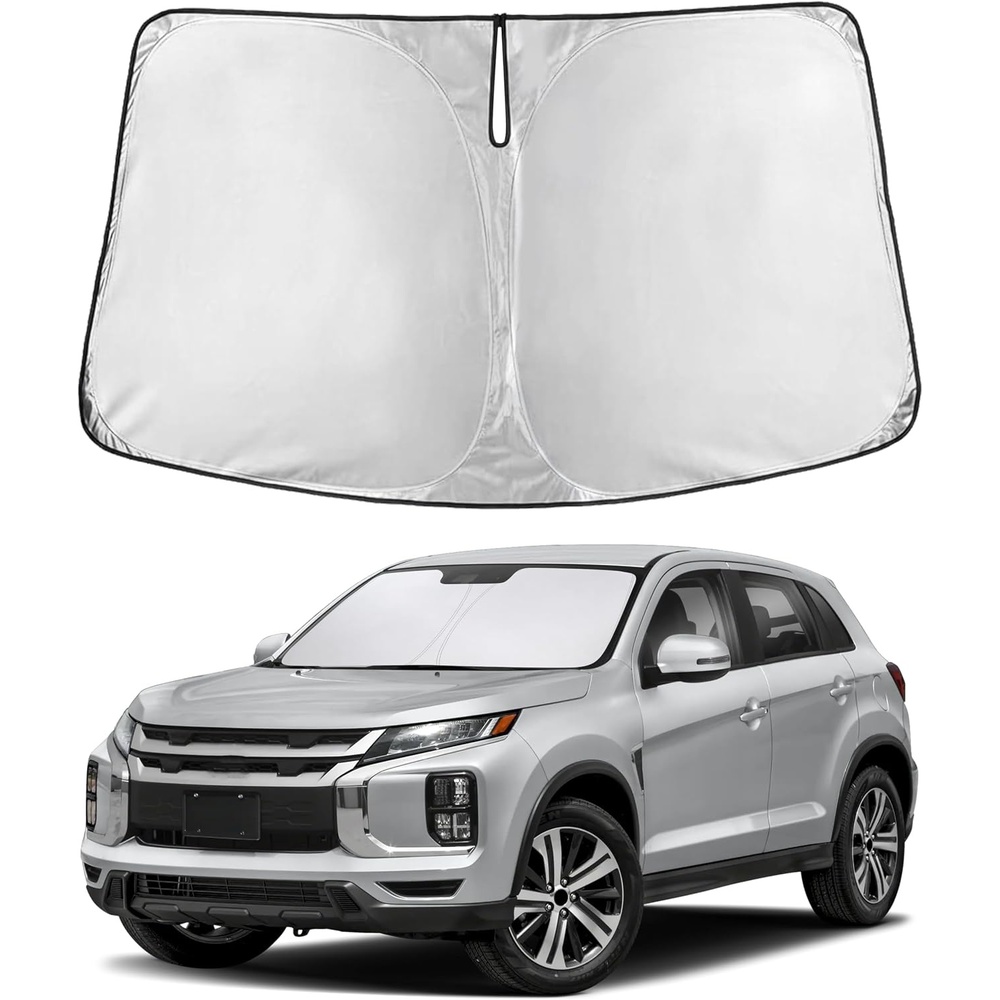 image:imageEcoNour Windshield Sunshade for Mitsubishi Outlander Sport 20112025 2026 Not Fit for Outlander Sun Visor for Front Window Sun Shade Cover UV Heat Protector Car Accessories