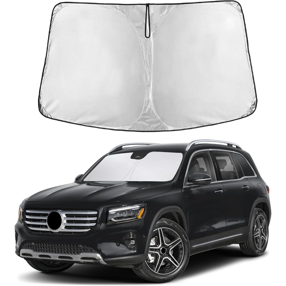 image:imageEconour Windshield Sun Shade Compatible for Rivian R1S R1T 20222025 2026  Sun Visor for Front Windshield amp Window Sun Shade Cover UV Heat Blocker amp Protector Car Accessoriesfor MercedesBenz GLB 20202026