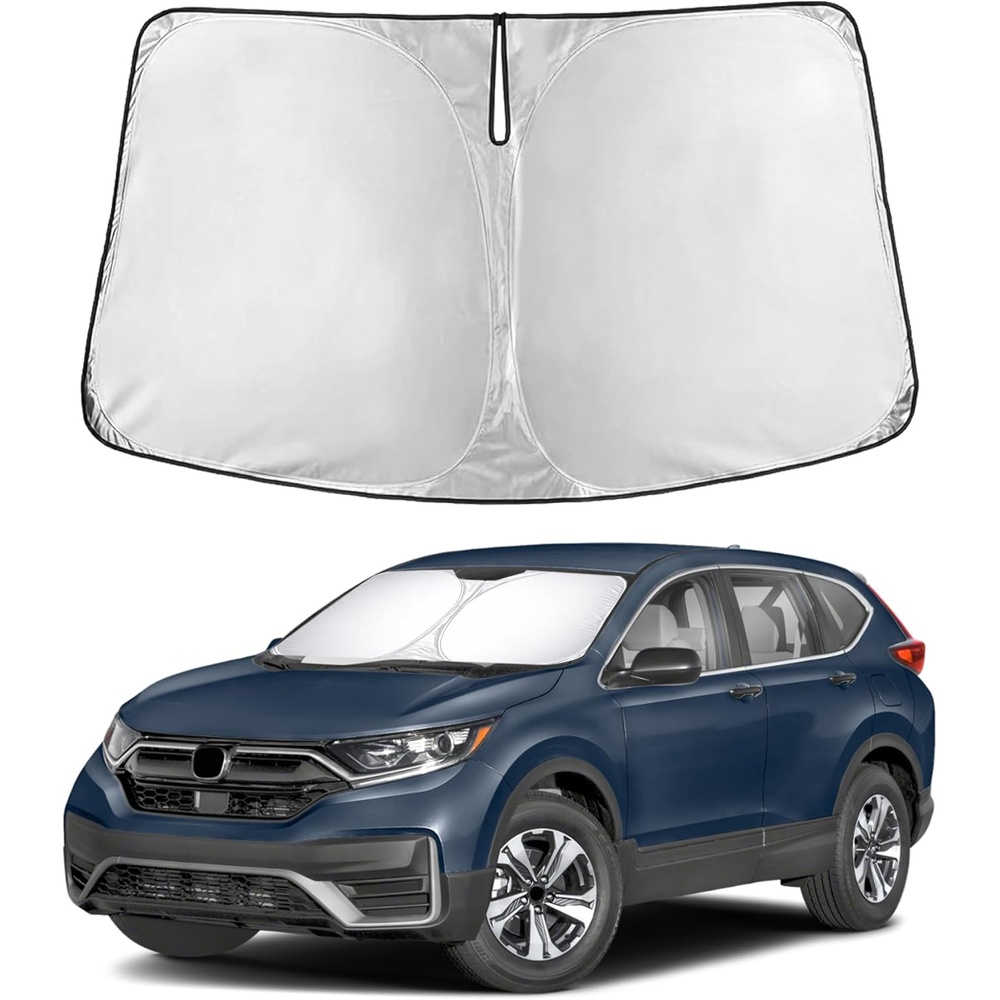 image:imageEconour Windshield Sun Shade Compatible for Rivian R1S R1T 20222025 2026 Sun Visor for Front Windshield amp Window Sun Shade Cover UV Heat Blocker amp Protector Car Accessoriesfor Honda CRV 20172022