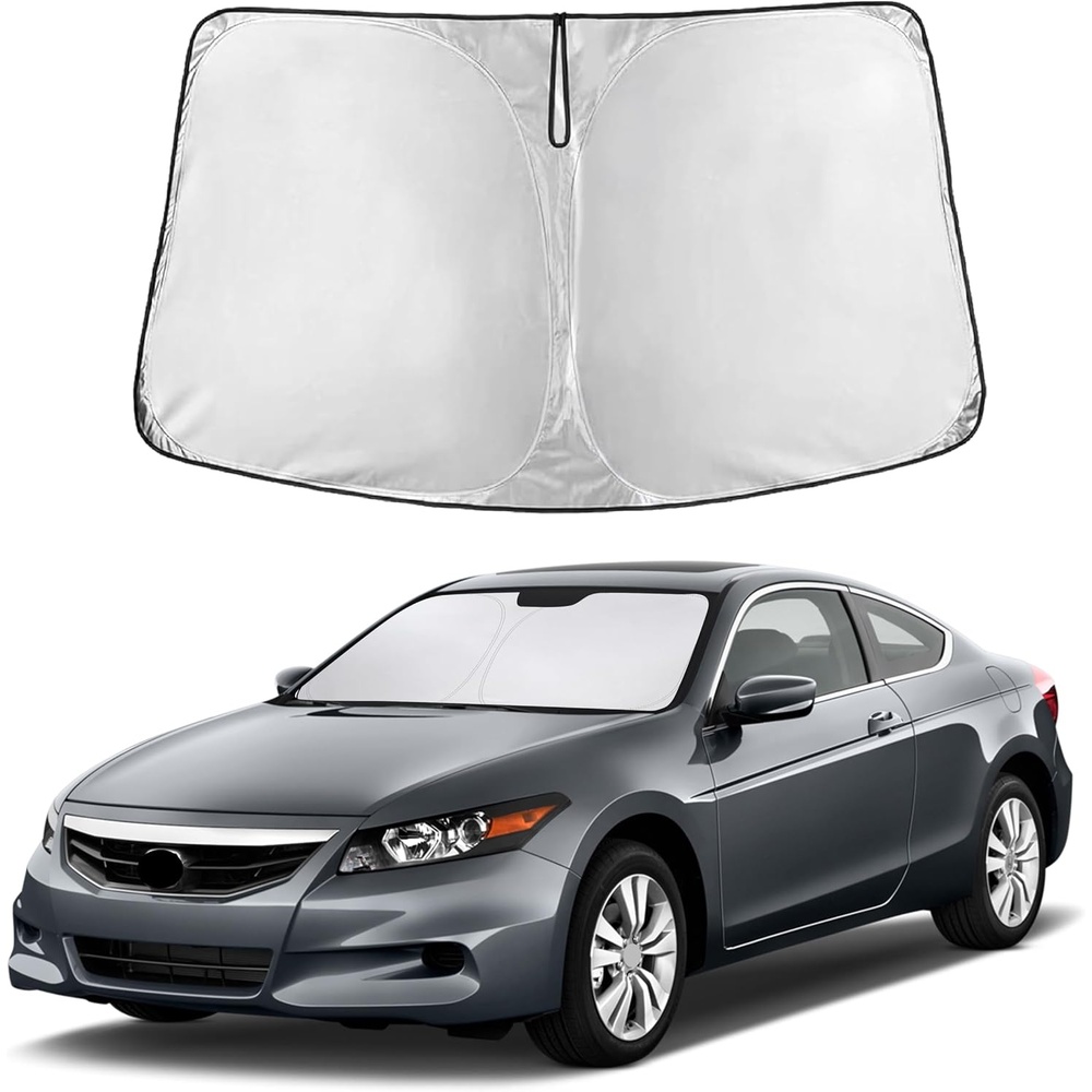 image:imageEconour Windshield Sun Shade Compatible for Rivian R1S R1T 20222025 2026 Sun Visor for Front Windshield amp Window Sun Shade Cover UV Heat Blocker amp Protector Car Accessoriesfor Honda Accord 20082012