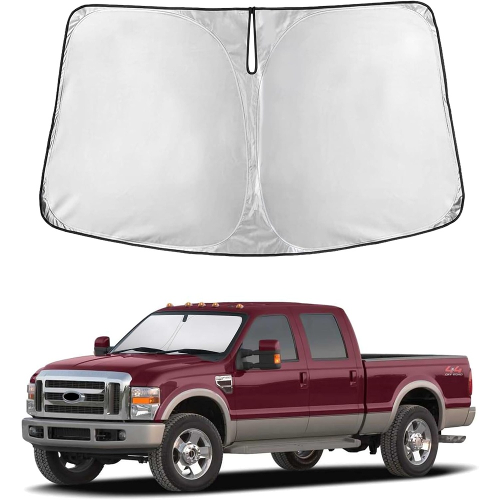image:imageEconour Windshield Sun Shade Compatible for Rivian R1S R1T 20222025 2026  Sun Visor for Front Windshield amp Window Sun Shade Cover UV Heat Blocker amp Protector Car Accessoriesfor Ford F250 20082016