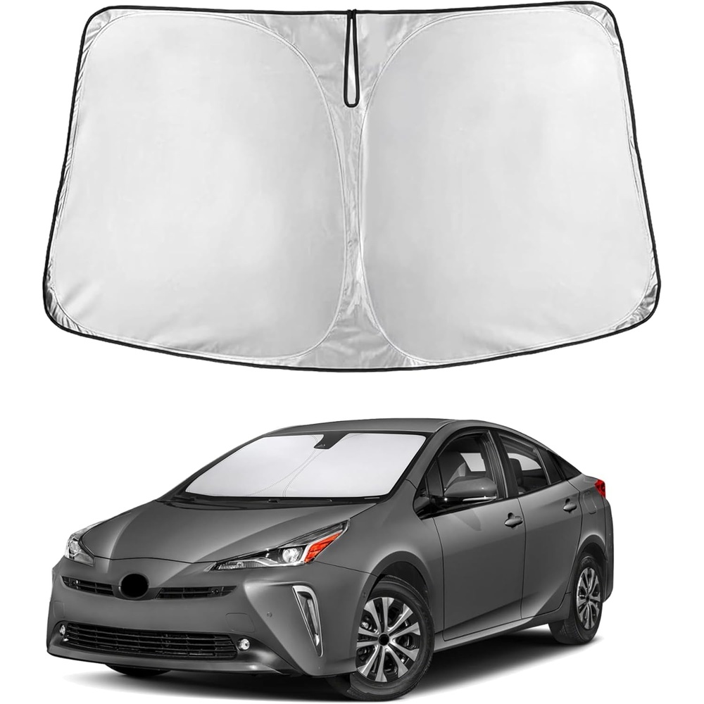 image:imageEconour Windshield Sun Shade Compatible for Rivian R1S R1T 20222025 2026 Sun Visor for Front Windshield amp Window Sun Shade Cover UV Heat Blocker amp Protector Car AccessoriesFor Toyota Prius Hatchback 2010 2015