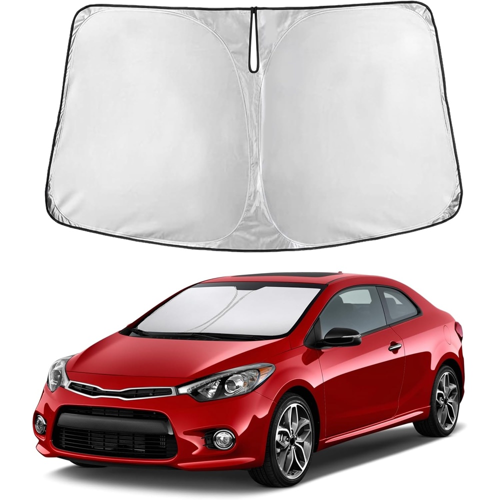 image:imageEconour Windshield Sun Shade Compatible for Rivian R1S R1T 20222025 2026 Sun Visor for Front Windshield amp Window Sun Shade Cover UV Heat Blocker amp Protector Car Accessoriesfor Kia Forte 2015 2018