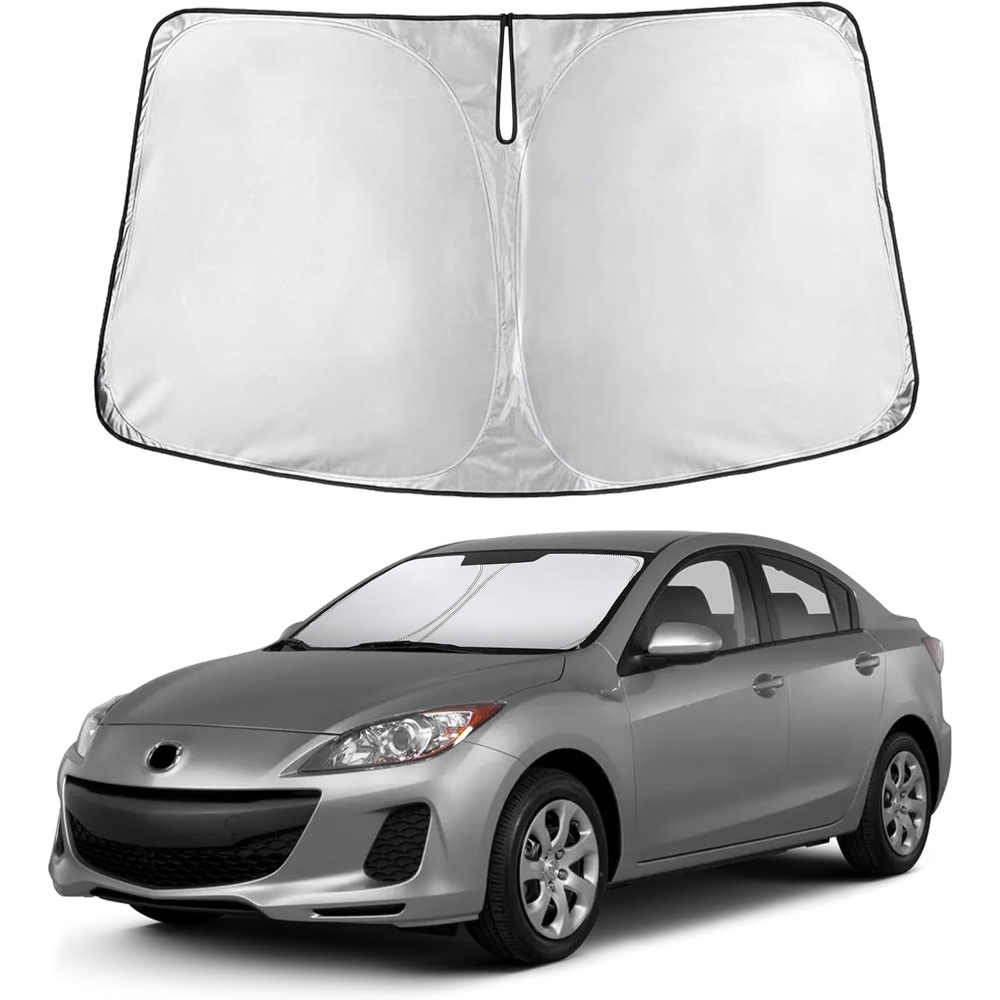 image:imageEconour Windshield Sun Shade Compatible for Rivian R1S R1T 20222025 2026 Sun Visor for Front Windshield amp Window Sun Shade Cover UV Heat Blocker amp Protector Car Accessoriesfor Mazda 3 20102013