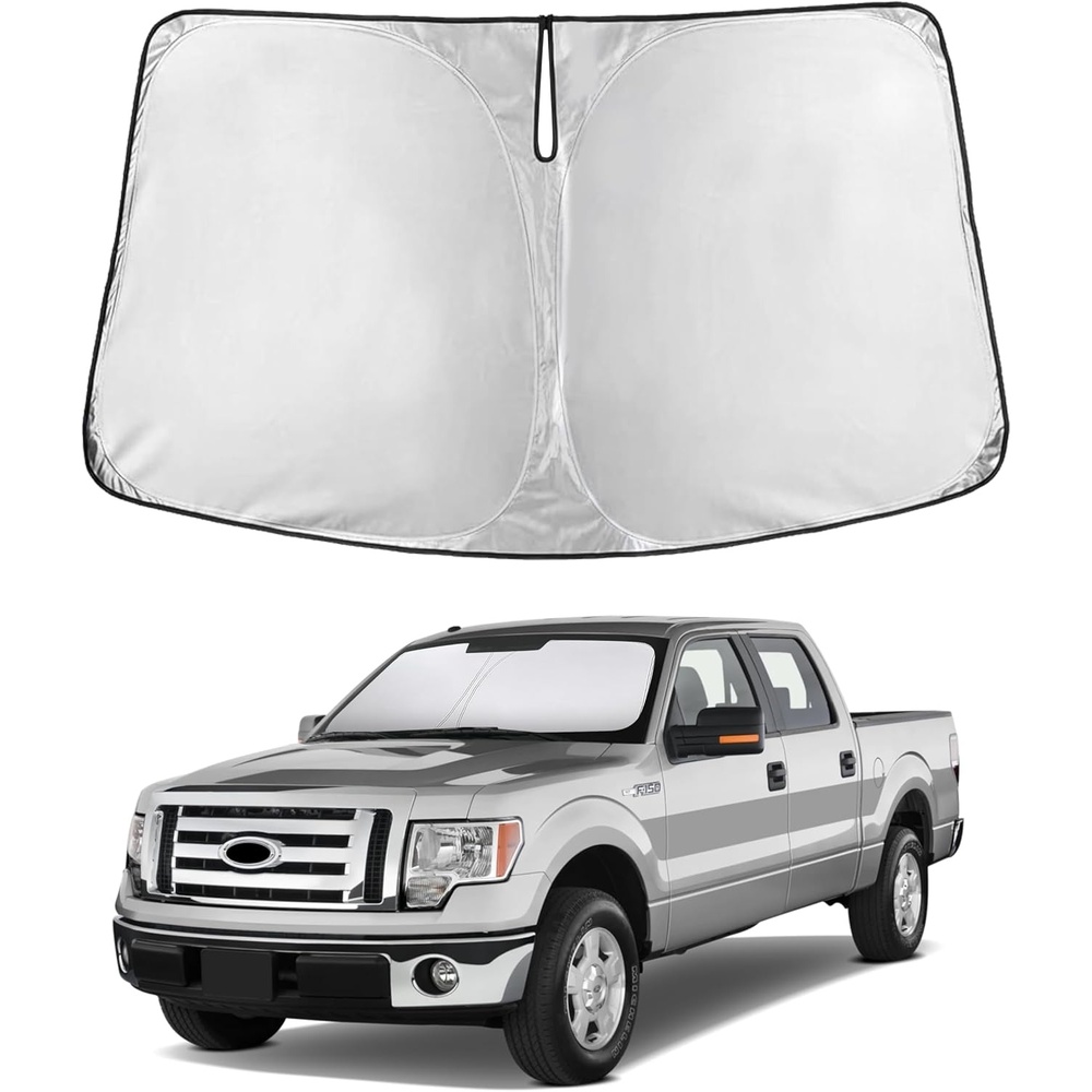 image:imageEconour Windshield Sun Shade Compatible for Rivian R1S R1T 20222025 2026  Sun Visor for Front Windshield amp Window Sun Shade Cover UV Heat Blocker amp Protector Car Accessoriesfor ford F150 20092014