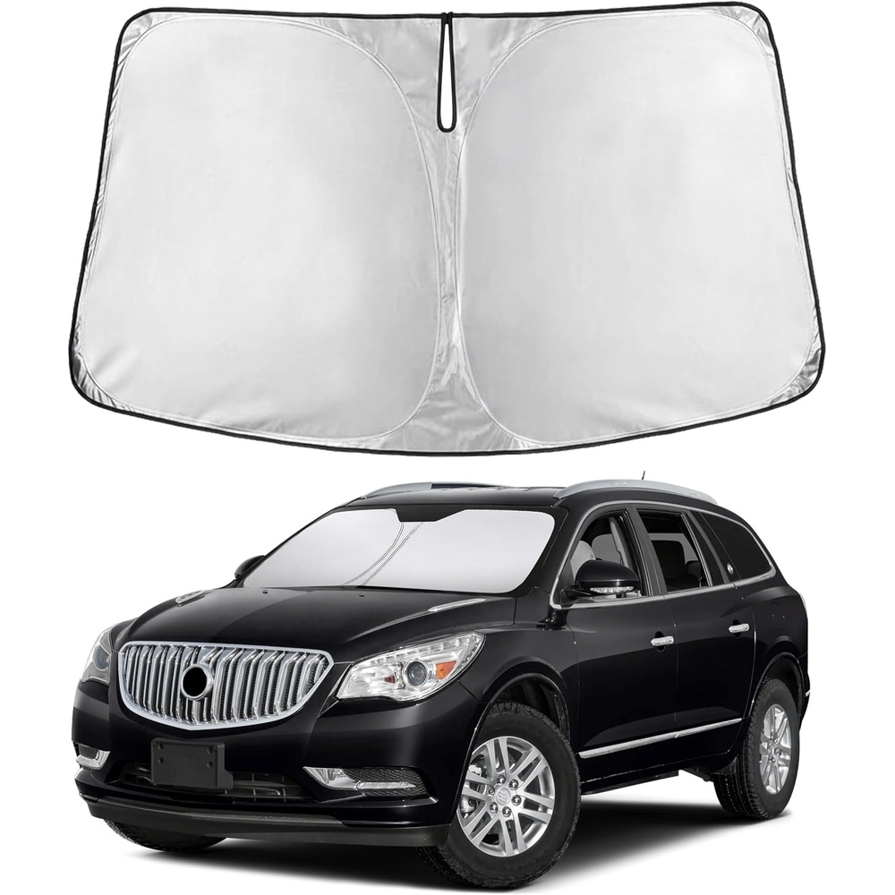 image:imageEconour Windshield Sun Shade Compatible for Rivian R1S R1T 20222025 2026 Sun Visor for Front Windshield amp Window Sun Shade Cover UV Heat Blocker amp Protector Car Accessoriesfor Buick Enclave 2010 2017