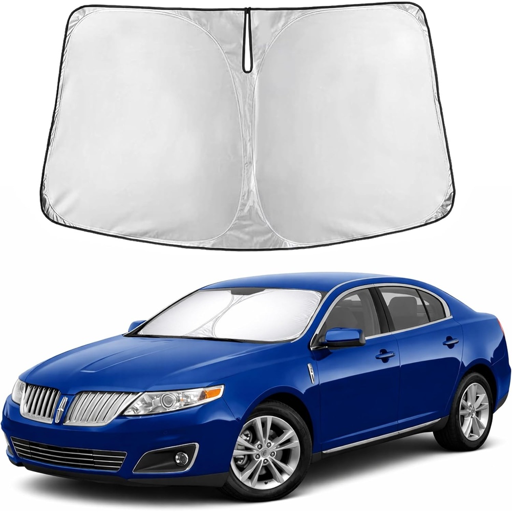 image:imageEconour Windshield Sun Shade Compatible for Rivian R1S R1T 20222025 2026 Sun Visor for Front Windshield amp Window Sun Shade Cover UV Heat Blocker amp Protector Car AccessoriesFor Lincoln MKS 2009 2016