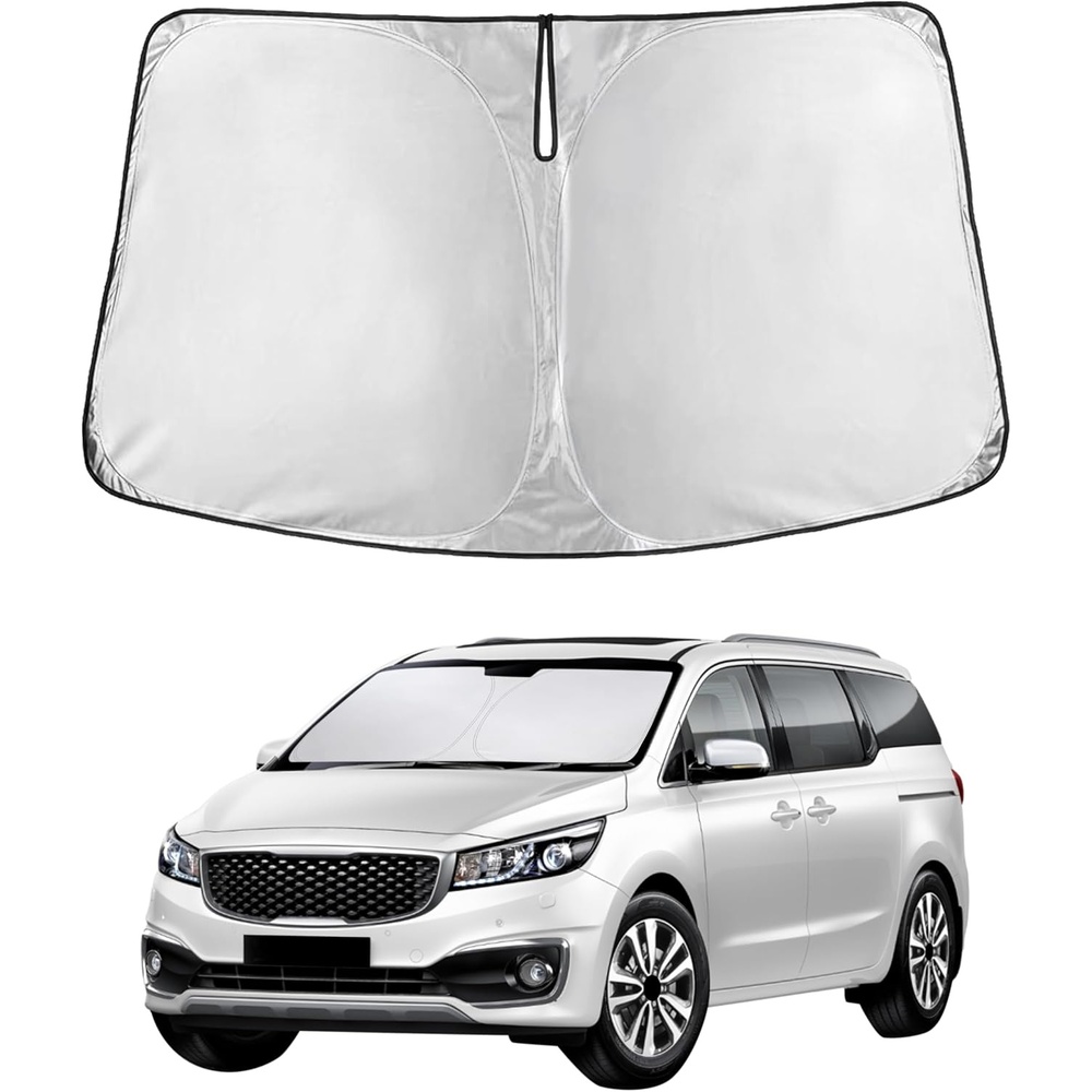 image:imageEconour Windshield Sun Shade Compatible for Rivian R1S R1T 20222025 2026  Sun Visor for Front Windshield amp Window Sun Shade Cover UV Heat Blocker amp Protector Car AccessoriesFor Kia Carnival 2015  2021