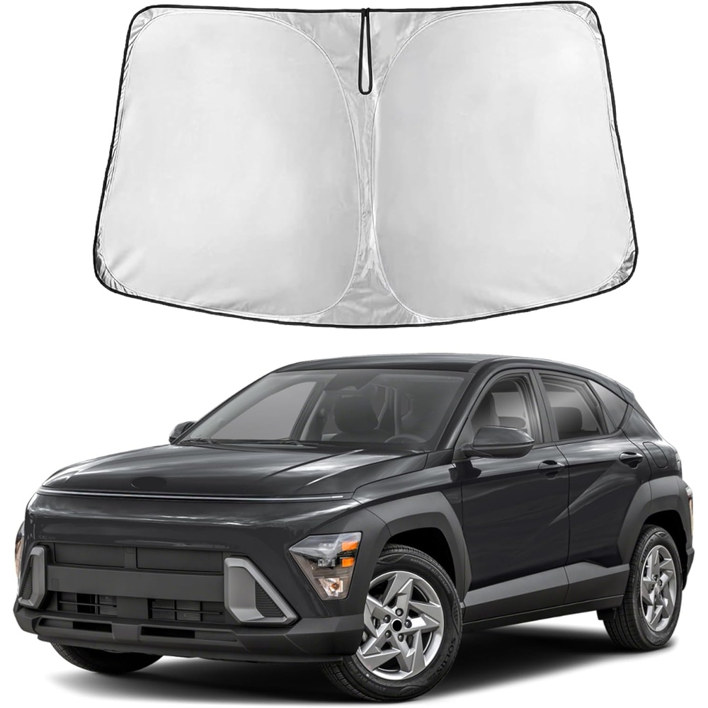 image:imageEconour Windshield Sun Shade Compatible for Rivian R1S R1T 20222025 2026  Sun Visor for Front Windshield amp Window Sun Shade Cover UV Heat Blocker amp Protector Car Accessoriesfor Hyundai Kona 20242026
