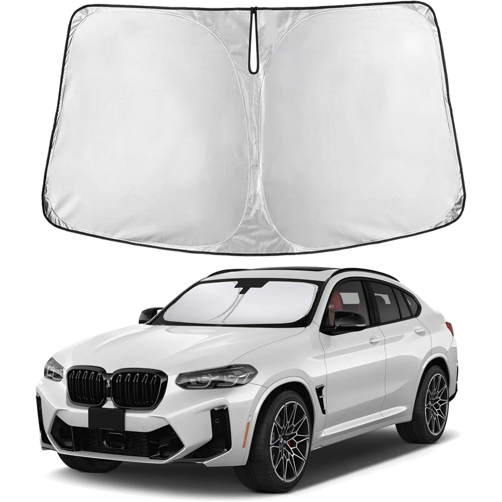 image:imageEconour Windshield Sun Shade Compatible for Rivian R1S R1T 20222025 2026 Sun Visor for Front Windshield amp Window Sun Shade Cover UV Heat Blocker amp Protector Car Accessoriesfor BMW X4 20192025