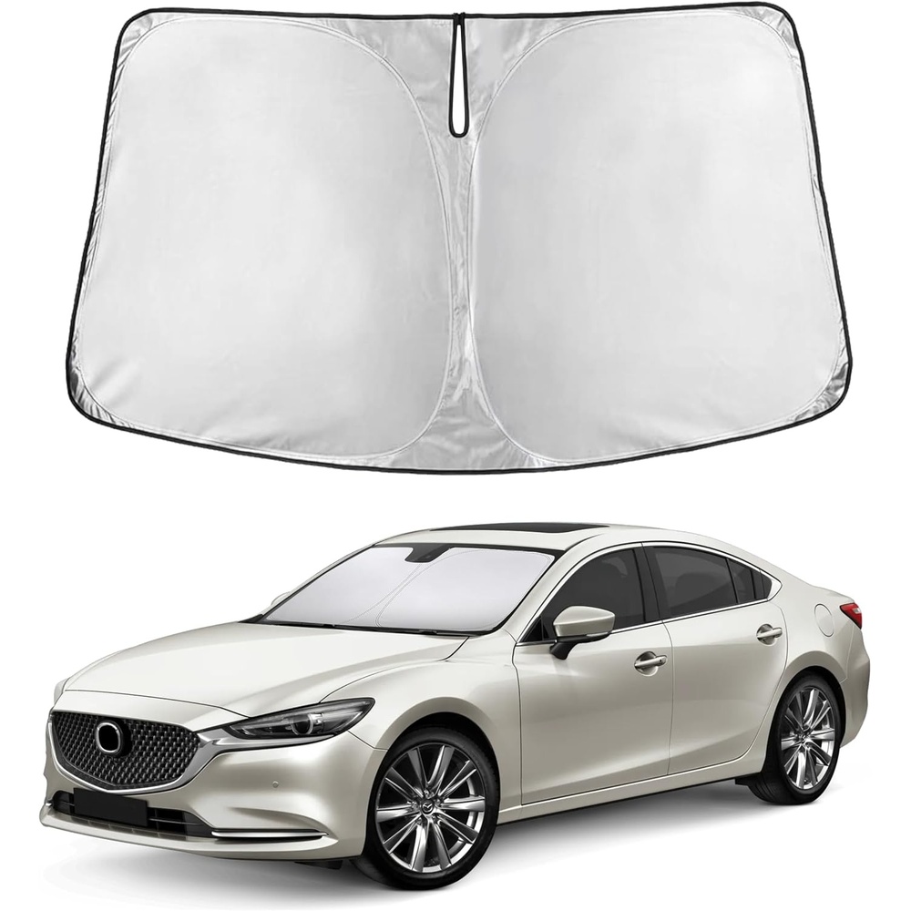 image:imageEconour Windshield Sun Shade Compatible for Rivian R1S R1T 20222025 2026  Sun Visor for Front Windshield amp Window Sun Shade Cover UV Heat Blocker amp Protector Car Accessoriesfor Mazda 6 20142021