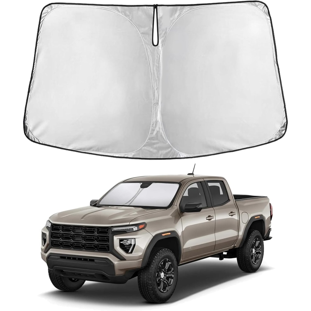 image:imageEconour Windshield Sun Shade Compatible for Rivian R1S R1T 20222025 2026  Sun Visor for Front Windshield amp Window Sun Shade Cover UV Heat Blocker amp Protector Car Accessoriesfor GMC Canyon 20232025