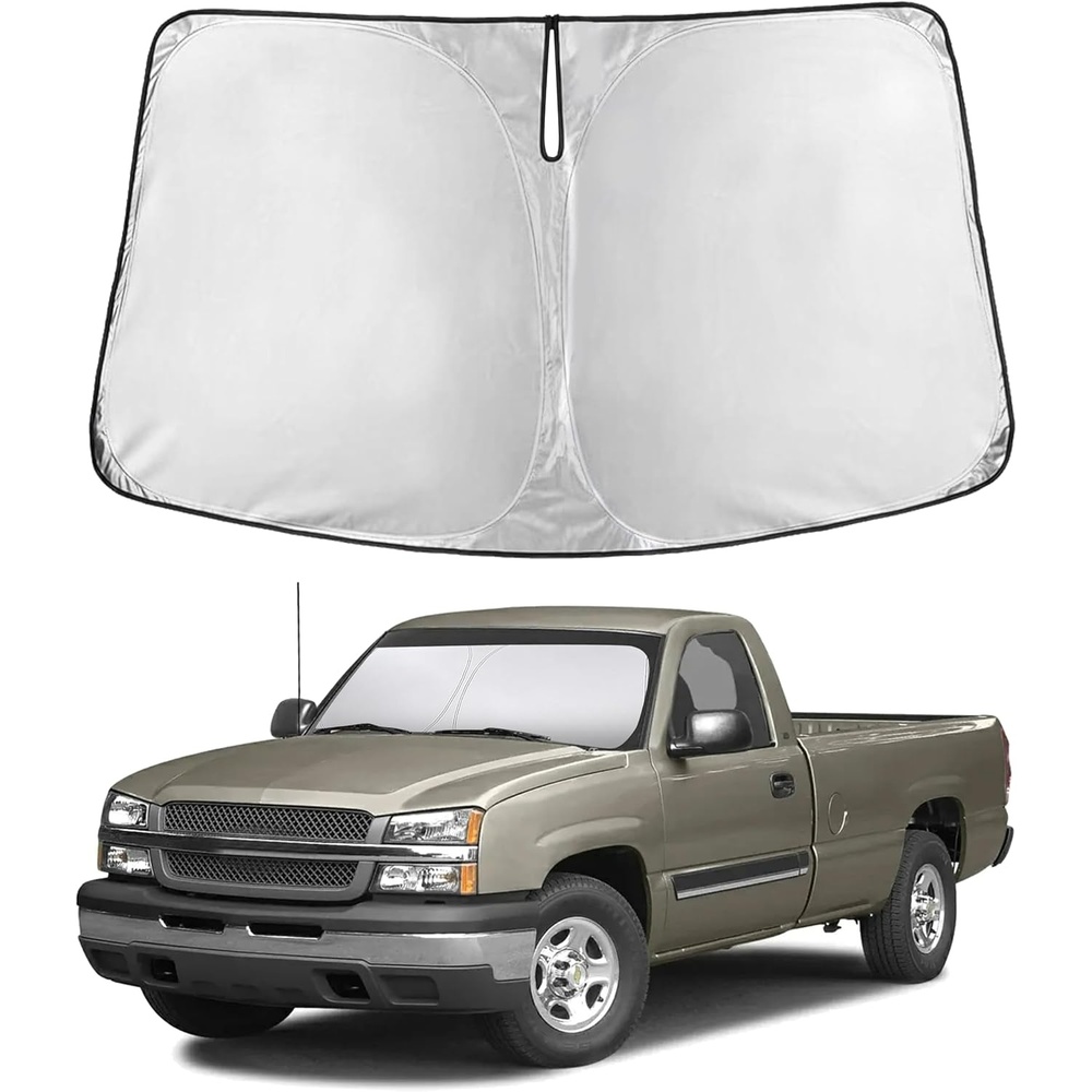 image:imageEconour Windshield Sun Shade Compatible for Rivian R1S R1T 20222025 2026  Sun Visor for Front Windshield amp Window Sun Shade Cover UV Heat Blocker amp Protector Car AccessoriesFor Chevrolet Silverado 1500 1999  2006