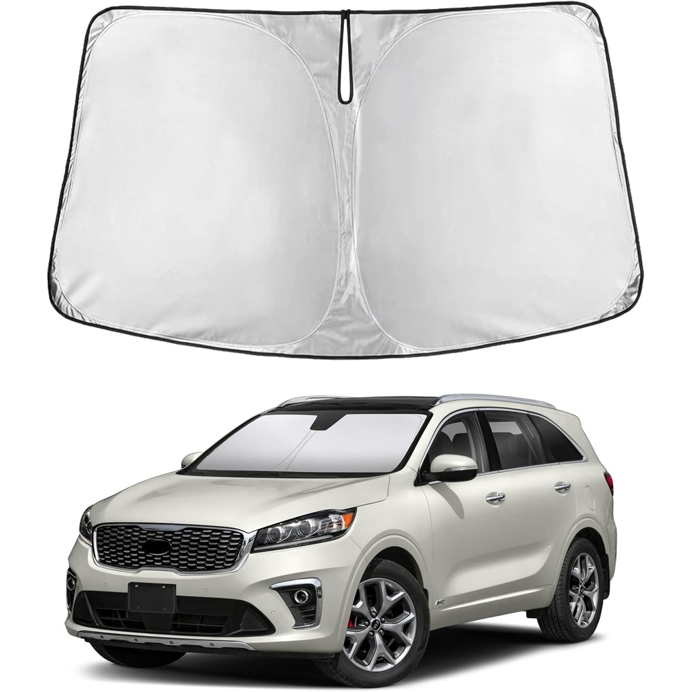 image:imageEconour Windshield Sun Shade Compatible for Rivian R1S R1T 20222025 2026 Sun Visor for Front Windshield amp Window Sun Shade Cover UV Heat Blocker amp Protector Car Accessoriesfor Kia Sorento 20162020