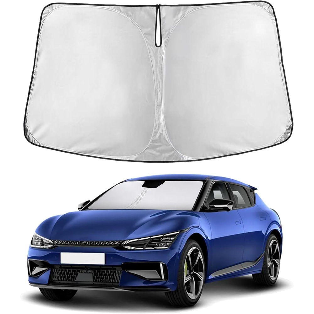 image:imageEconour Windshield Sun Shade Compatible for Rivian R1S R1T 20222025 2026 Sun Visor for Front Windshield amp Window Sun Shade Cover UV Heat Blocker amp Protector Car Accessoriesfor Kia EV6 20222026