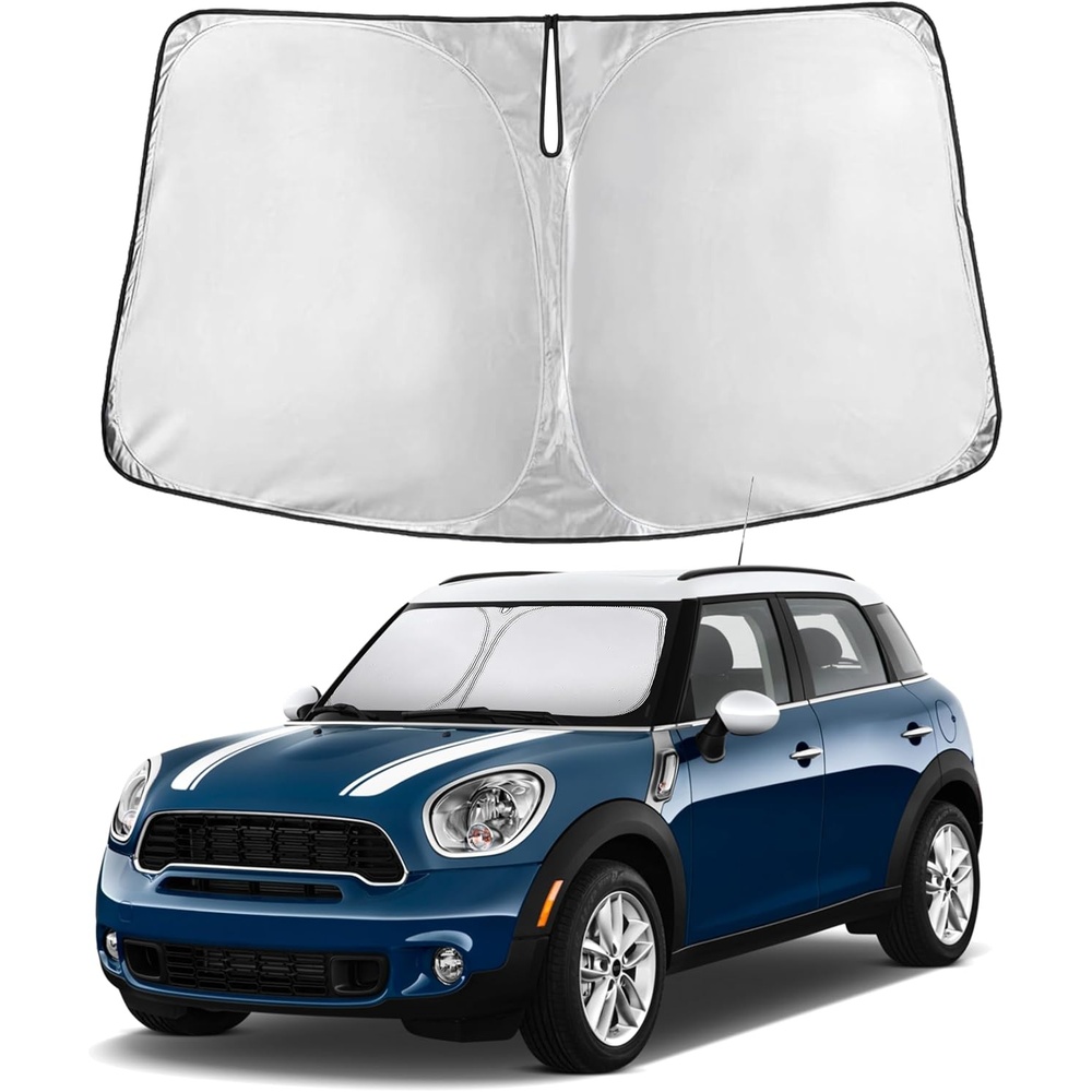 image:imageEconour Windshield Sun Shade Compatible for Rivian R1S R1T 20222025 2026 Sun Visor for Front Windshield amp Window Sun Shade Cover UV Heat Blocker amp Protector Car Accessoriesfor Mini Countryman Cooper 20112016