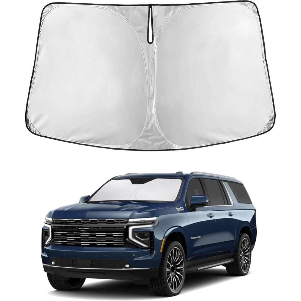 image:imageEconour Windshield Sun Shade Compatible for Rivian R1S R1T 20222025 2026  Sun Visor for Front Windshield amp Window Sun Shade Cover UV Heat Blocker amp Protector Car AccessoriesFor Chevrolet Suburban 2021  2025
