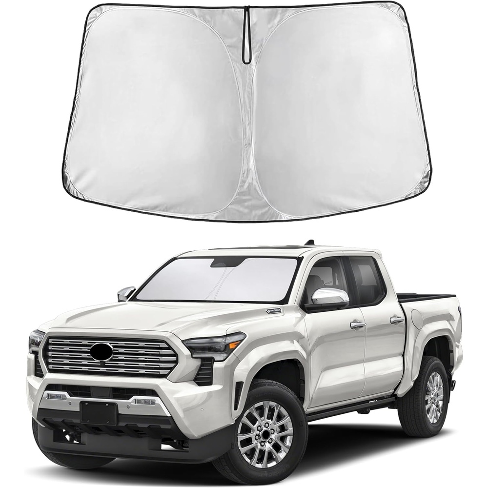 image:imageEconour Windshield Sun Shade Compatible for Rivian R1S R1T 20222025 2026  Sun Visor for Front Windshield amp Window Sun Shade Cover UV Heat Blocker amp Protector Car Accessoriesfor Toyota Tacoma 20242026