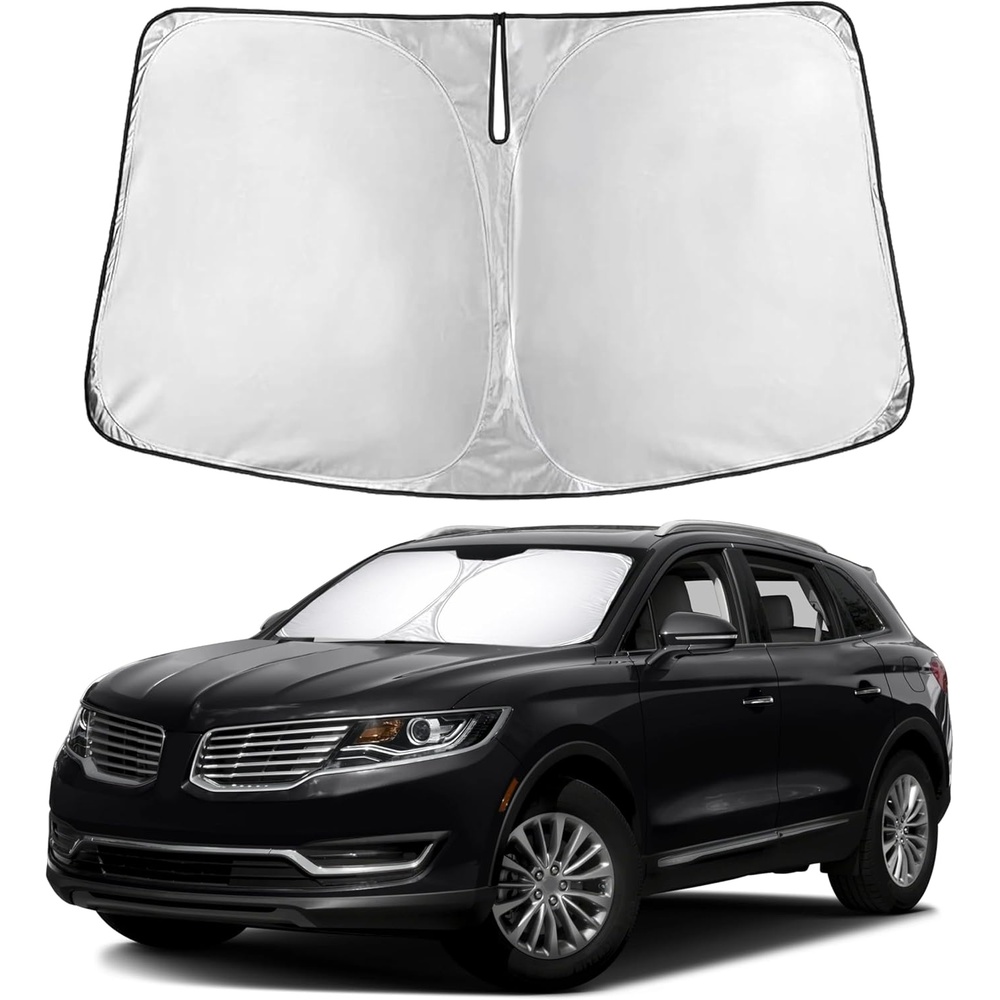 image:imageEconour Windshield Sun Shade Compatible for Rivian R1S R1T 20222025 2026 Sun Visor for Front Windshield amp Window Sun Shade Cover UV Heat Blocker amp Protector Car AccessoriesFor Lincoln MKX 2016 2021