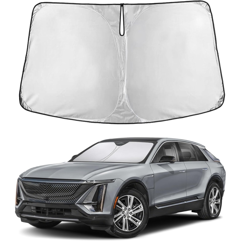 image:imageEconour Windshield Sun Shade Compatible for Rivian R1S R1T 20222025 2026  Sun Visor for Front Windshield amp Window Sun Shade Cover UV Heat Blocker amp Protector Car AccessoriesFor Cadillac Lyriq 20232026