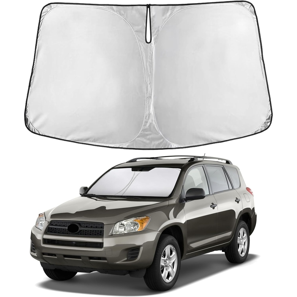 image:imageEconour Windshield Sun Shade Compatible for Rivian R1S R1T 20222025 2026 Sun Visor for Front Windshield amp Window Sun Shade Cover UV Heat Blocker amp Protector Car Accessoriesfor Toyota RAV4 20062012