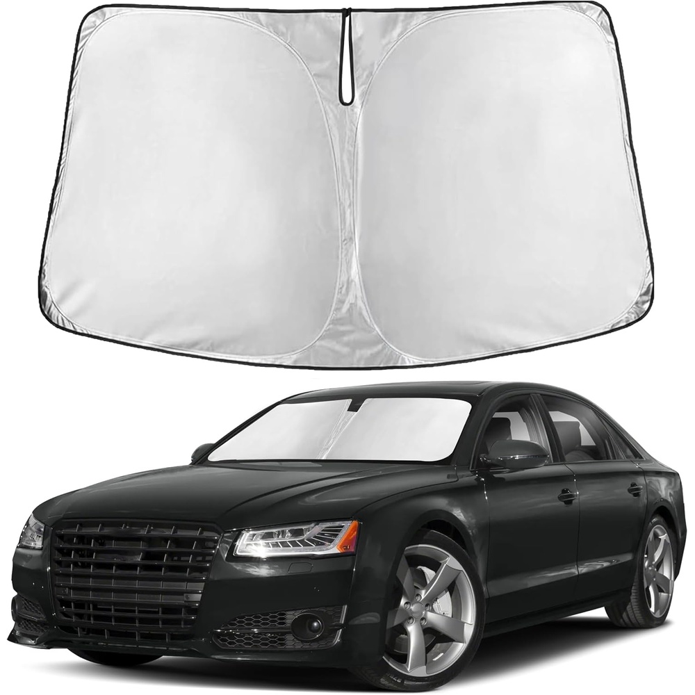 image:imageEconour Windshield Sun Shade Compatible for Rivian R1S R1T 20222025 2026  Sun Visor for Front Windshield amp Window Sun Shade Cover UV Heat Blocker amp Protector Car Accessoriesfor Audi A8 19972018