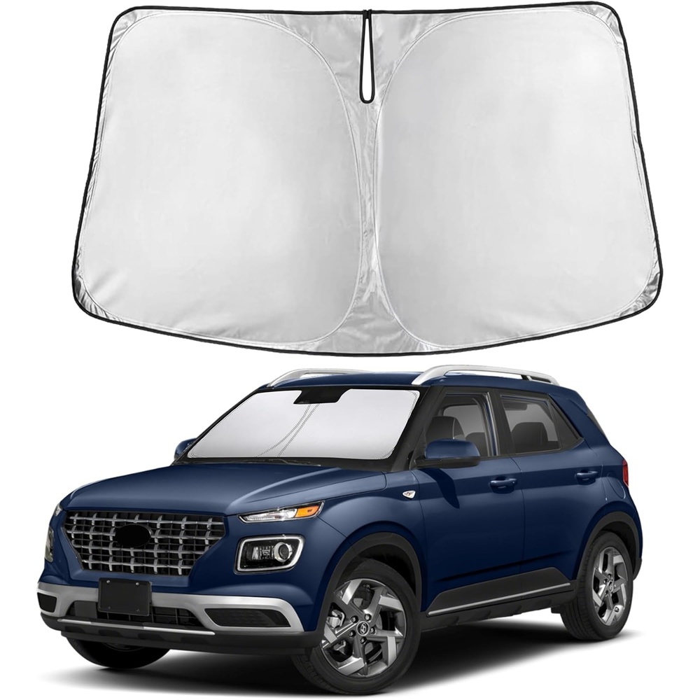 image:imageEconour Windshield Sun Shade Compatible for Rivian R1S R1T 20222025 2026  Sun Visor for Front Windshield amp Window Sun Shade Cover UV Heat Blocker amp Protector Car Accessoriesfor Hyundai Venue 20202025