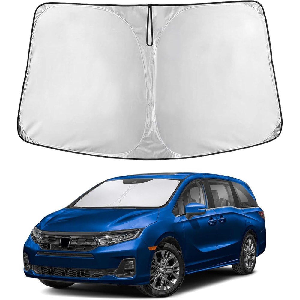 image:imageEconour Windshield Sun Shade Compatible for Rivian R1S R1T 20222025 2026  Sun Visor for Front Windshield amp Window Sun Shade Cover UV Heat Blocker amp Protector Car AccessoriesFor Honda Odyssey 2018  2026