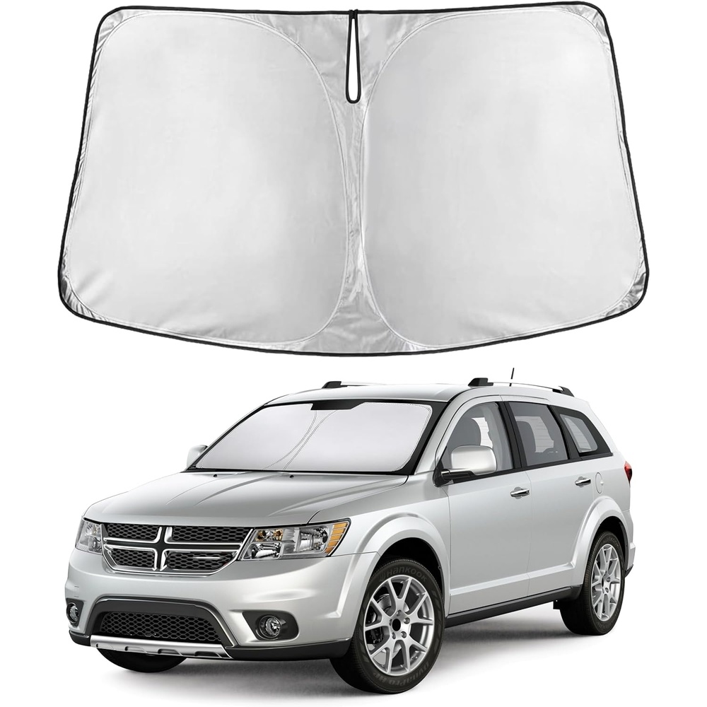 image:imageEconour Windshield Sun Shade Compatible for Rivian R1S R1T 20222025 2026 Sun Visor for Front Windshield amp Window Sun Shade Cover UV Heat Blocker amp Protector Car Accessoriesfor Dodge Journey 20102020