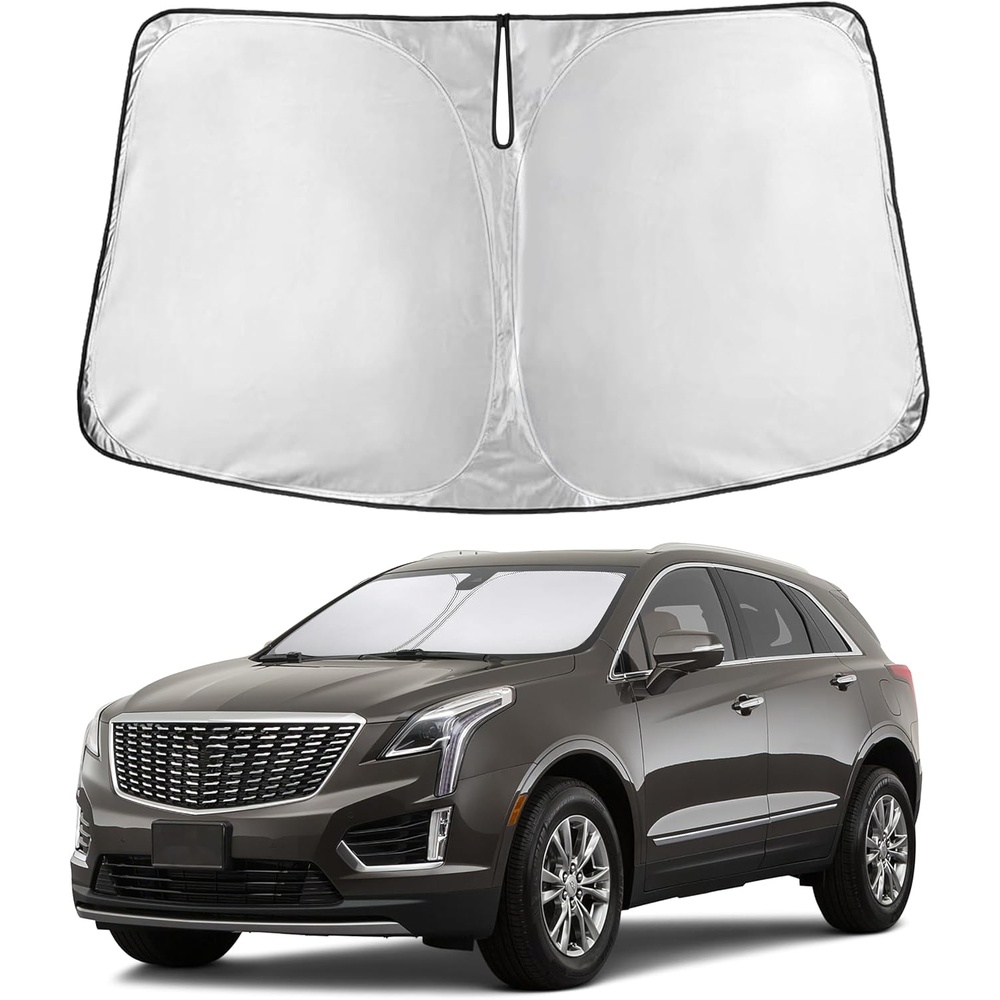image:imageEconour Windshield Sun Shade Compatible for Rivian R1S R1T 20222025 2026 Sun Visor for Front Windshield amp Window Sun Shade Cover UV Heat Blocker amp Protector Car Accessoriesfor Cadillac CT5 20202026