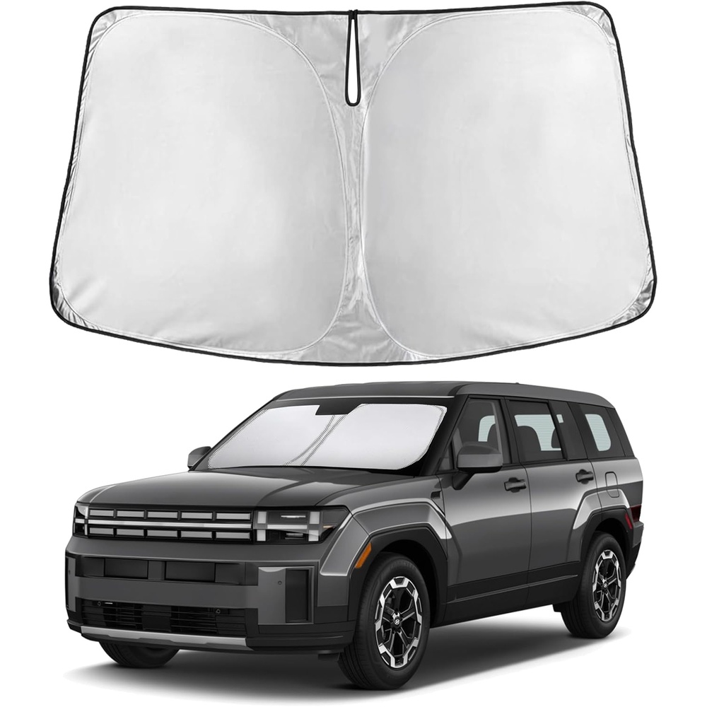 image:imageEconour Windshield Sun Shade Compatible for Rivian R1S R1T 20222025 2026  Sun Visor for Front Windshield amp Window Sun Shade Cover UV Heat Blocker amp Protector Car Accessoriesfor Hyundai Santa Fe 20242026