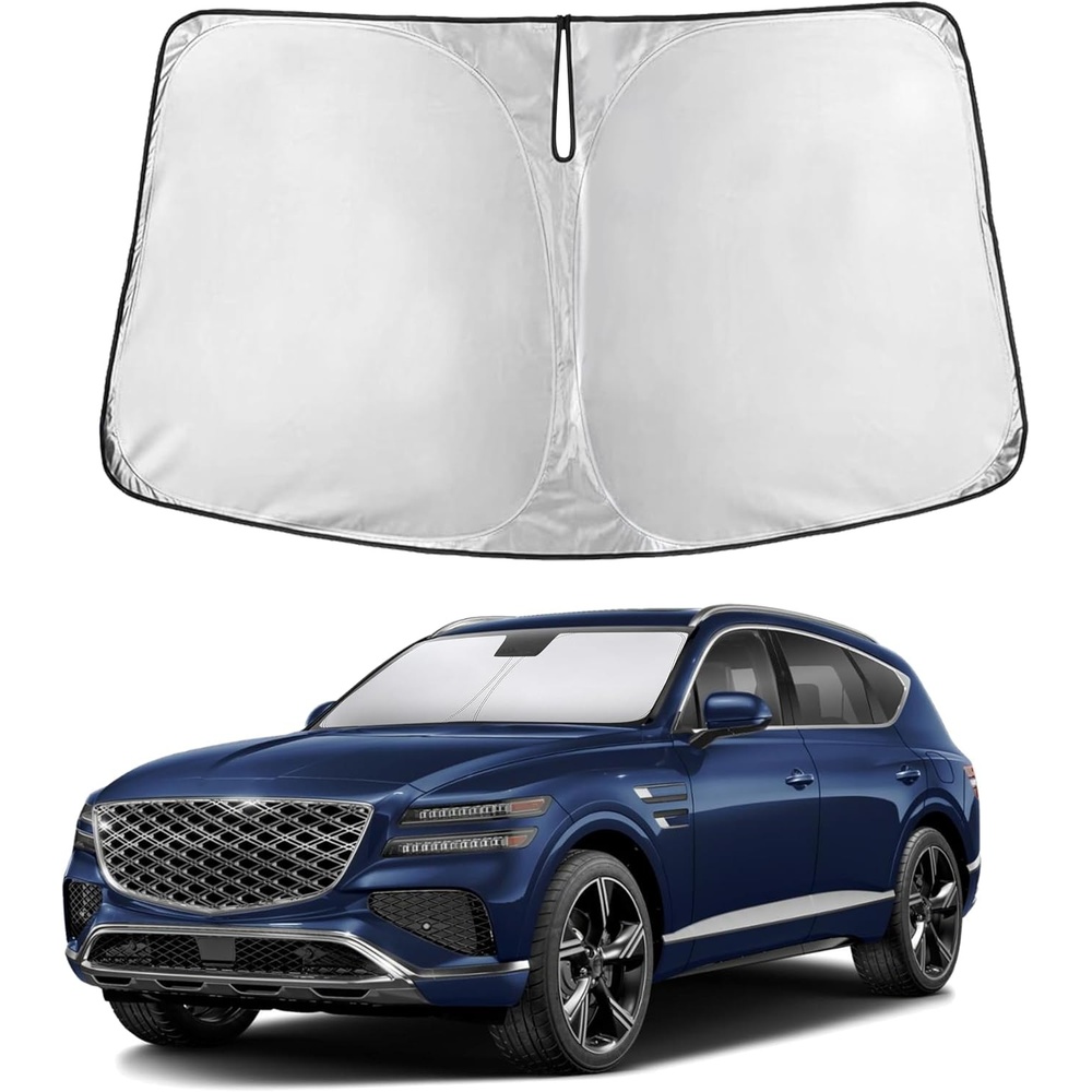 image:imageEconour Windshield Sun Shade Compatible for Rivian R1S R1T 20222025 2026  Sun Visor for Front Windshield amp Window Sun Shade Cover UV Heat Blocker amp Protector Car Accessoriesfor Genesis GV80 20212025