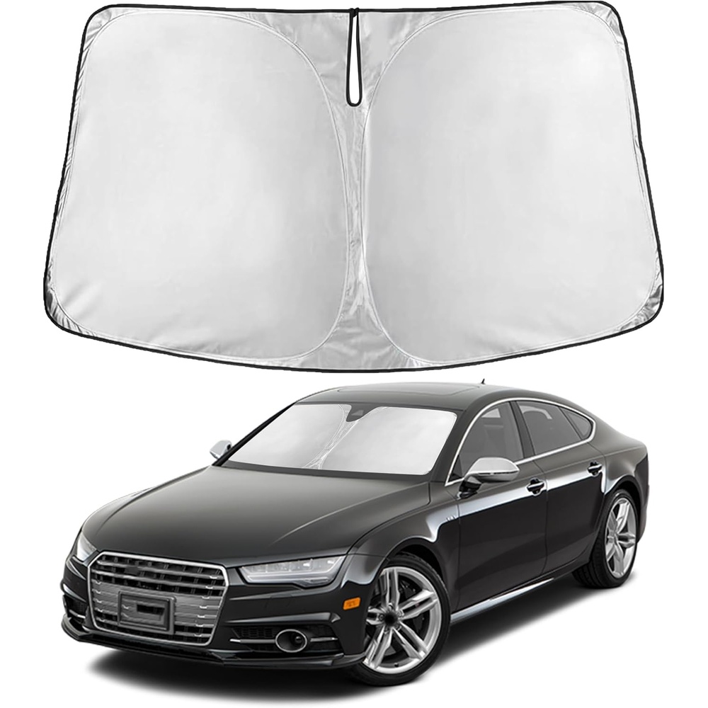 image:imageEconour Windshield Sun Shade Compatible for Rivian R1S R1T 20222025 2026 Sun Visor for Front Windshield amp Window Sun Shade Cover UV Heat Blocker amp Protector Car AccessoriesFit for Audi S7 20132025