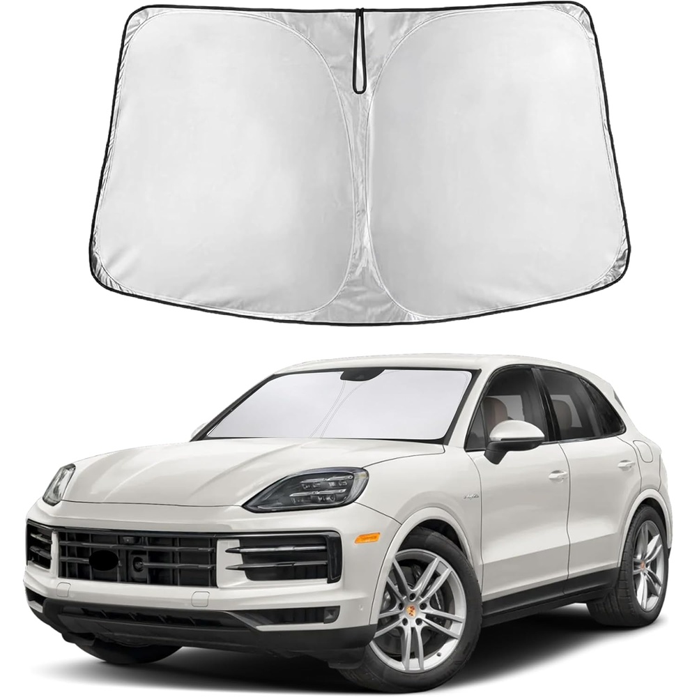 image:imageEconour Windshield Sun Shade Compatible for Rivian R1S R1T 20222025 2026  Sun Visor for Front Windshield amp Window Sun Shade Cover UV Heat Blocker amp Protector Car Accessoriesfor Porsche Cayenne 20192025