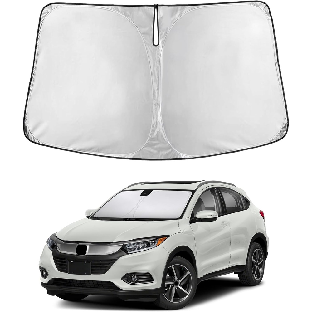 image:imageEconour Windshield Sun Shade Compatible for Rivian R1S R1T 20222025 2026  Sun Visor for Front Windshield amp Window Sun Shade Cover UV Heat Blocker amp Protector Car Accessoriesfor Honda HRV 20162022