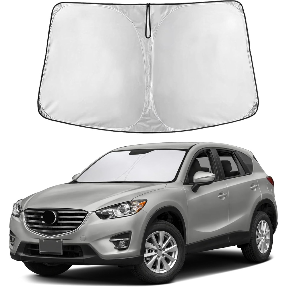 image:imageEconour Windshield Sun Shade Compatible for Rivian R1S R1T 20222025 2026 Sun Visor for Front Windshield amp Window Sun Shade Cover UV Heat Blocker amp Protector Car Accessoriesfor Mazda CX5 20132016