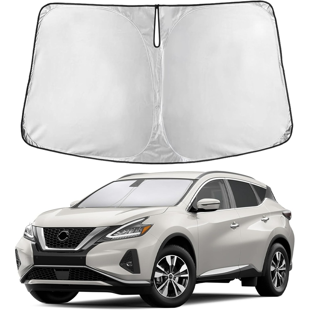 image:imageEconour Windshield Sun Shade Compatible for Rivian R1S R1T 20222025 2026  Sun Visor for Front Windshield amp Window Sun Shade Cover UV Heat Blocker amp Protector Car Accessoriesfor Nissan Murano 20152024