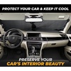 Autovir Truck Windshield Sun Shade Foldable – 280T Sun Visor Front Shield(Small)