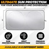 Autovir Truck Windshield Sun Shade Foldable – 280T Sun Visor Front Shield(Small)