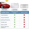 Autovir Windshield Sun Shade, 2017-2026 Tesla Model 3 & Y, 280T Visor Shade(Model 3 & Y)