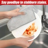 EcoNour 10-Pack Non-Scratch Wire Dishcloth | Multipurpose Thread Miracle Cleaning Cloths for Kitchen | Rust Removal Metal Wash Cloth | Quick Wire Dishwashing Rag | 3-Layer Reusable Scrub Cloth