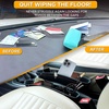 EcoNour 2 in 1 Car Seat Gap Organizer | Front Car Seat Crevice Storage Box | | Car Seat Gap Filler Helps to Reduce Distracted Driving & Holds Phones, Glasses, Keys (Red) | Adjustable Storage Pockets